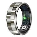 R9 Premium Smart Ring ze stali nierdzewnej z etui ładującym - Rozmiar: 11/20.6mm