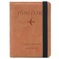 Portfel Podróżny / Etui na Paszport z Blokadą RFID - Pomarańczowy