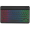 RGB-030 10-calowa bezprzewodowa klawiatura Bluetooth z podświetleniem RGB - US Layout - czarna
