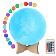 Lampa / Nocna Lampka - Księżyc RGB LED YK2302 - 15cm, 1000mAh
