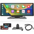 RH-W517 10.3" bezprzewodowy ekran CarPlay / Android Auto z nadajnikiem FM i łącznością Bluetooth