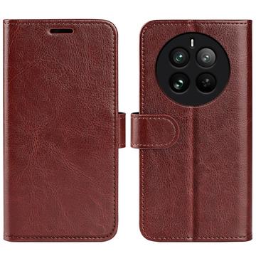 Etui z Portfelem Realme 12 Pro/12 Pro+ z Magnetycznym Zamknięciem - Brąz