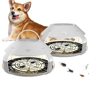 Ładowalna lampka LED do pułapki na pchły - 2 szt. - Biały