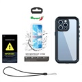 iPhone 13 Pro Wodoodporny Pokrowiec Redpepper Dot+ - IP68 - Błękit / Czerń