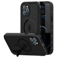 iPhone 12 Pro Max Redpepper Magnetic Waterproof Case - IP68 - Black