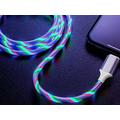 Kabel Reekin LED Floating RGB 3w1 - MicroUSB, Lightning, USB-C - 1m