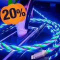 Reekin LED pływający kabel RGB MicroUSB - 1m, 2A