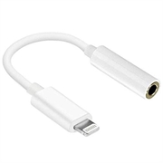 Reekin Adapter audio ze złącza Lightning na złącze Jack 3.5mm - 10cm - biały