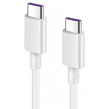 Kabel USB-C Reekin Quick Charge - 5 A, 1 m - biały