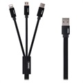 Remax Kerolla 3-in-1 microUSB / Lightning / USB-C Cable