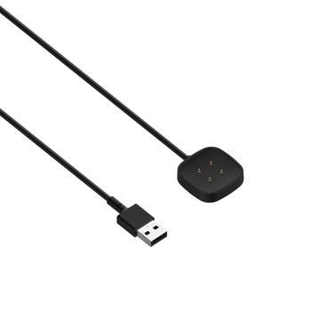 Wymienny kabel do ładowania Fitbit Versa 4/Versa 3/Sense/Sense 2/Ace LTE - czarny