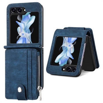 Retro Pokryte Etui z Portfel do Samsung Galaxy Z Flip5