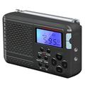 Retro radio krótkofalowe z budzikiem SY-7700 - czarny