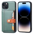 Retro Style Etui z Portfel do iPhone 15