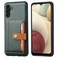 Samsung Galaxy A04s/A13 5G Retro Style Etui z Portfel - Zieleń