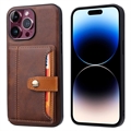 iPhone 15 Pro Max Retro Style Etui z Portfel