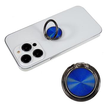 Ring Phone Holder CD Veins Bracket Kickstand Uniwersalny metalowy uchwyt do smartfona - ciemnoniebieski