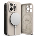  iPhone 15 Pro Max Etui Ringke Liquid Silicone MagSafe - Kamień