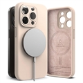  iPhone 15 Pro Etui Ringke Liquid Silicone MagSafe - Różowy Piasek