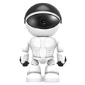 Bezprzewodowa Kamera Bezpieczeństwa Robot IP - 1080p - Biała