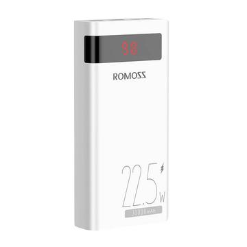 Romoss Sense 8PF Power Bank 30000mAh - 22.5W, PD, QC, FCP - Biały