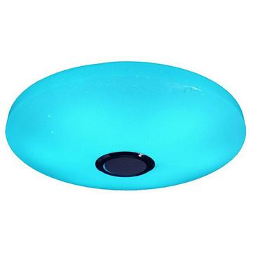 Okrągła inteligentna lampa sufitowa LED z głośnikiem Bluetooth i pilotem - 60W - 33cm