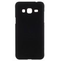 Samsung Galaxy J 3 - Usztywniony Pokrowiec Gumowany, Czarny