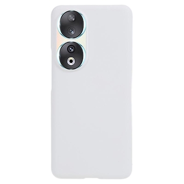 Honor 90 Gumowane Etui z Tworzywa - Biel