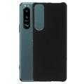 Gumowane Etui z Tworzywa do Sony Xperia 5 III - Czarn