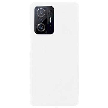 Gumowane Etui z Tworzywa do Xiaomi 11T/11T Pro - Biel