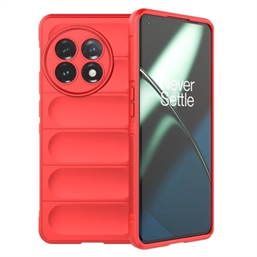 OnePlus 11 Etui z TPU Seria Rugged - Czerwień
