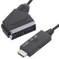 Konwerter SCART na HDMI SCART in HDMI Out Adapter audio-wideo do HDTV DVD