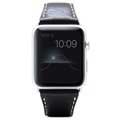 Apple Watch Series 1/2/3 - Skórzany Pasek SLG Design D6 Minerva - 38 mm - Czarny