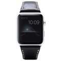 Apple Watch Series 1/2/3 - Skórzany Pasek SLG Design D6 Minerva - 42 mm - Czarny