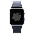 Apple Watch Series 1/2/3 - Skórzany Pasek SLG Design D7 Buttero - 38 mm - Czarny