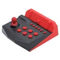 SM319 do gier zręcznościowych Nintendo Switch / Switch Lite Joystick z funkcją Turbo - czarny + czerwony