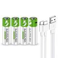 SMARTOOOLS Akumulator litowy USB-C AA - 1700 mAh - 4 szt.