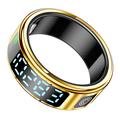 SR08 Smart Ring z cyfrowym wyświetlaczem - Rozmiar: 21.5mm - Jasne złoto