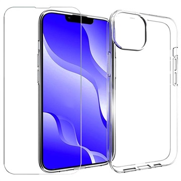 iPhone 14 Etui z TPU i Szkło Hartowane Saii 2-w-1