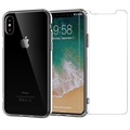 iPhone X/XS Etui z TPU i Szkło Hartowane Saii 2-w-1