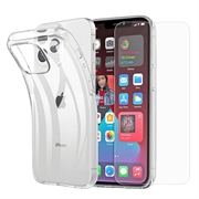 iPhone 15 Pro Max Etui z TPU i Szkło Hartowane - 9H Saii 2-w-1