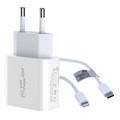 Saii 20W PD Charger and Lightning Cable - EU plug - White