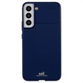 Samsung Galaxy S22+ 5G Etui z TPU Saii Włókno Węglowe - Niebieskie
