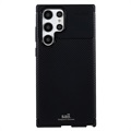 Samsung Galaxy S22 Ultra 5G Etui z TPU Saii Włókno Węglowe - Czarne