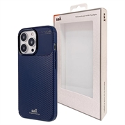 Etui Saii Włókno Węglowe z TPU - iPhone 13 Pro Max - Niebieskie