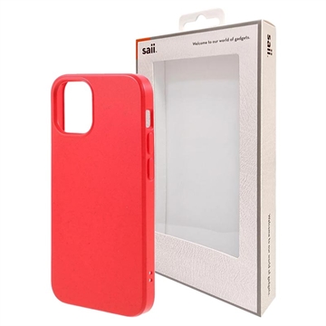 iPhone 12 Mini Biodegradowalne Etui Saii Eco Line - Czerwone
