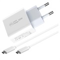 Saii Zestaw Ładowarek PD - 20 W, USB-C - wtyczka UE - Biały