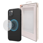 iPhone 15 Plus Etui Saii Premium MagSafe z Ciekłego Silikonu - Czarne