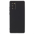 Etui z Płynnego Silikonu Saii Premium do Samsung Galaxy Note20 - Czarne