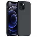 iPhone 14 Etui Saii Premium z Ciekłego Silikonu - Czarne